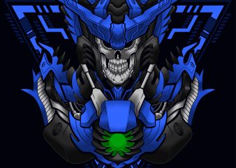 skull cyber knight