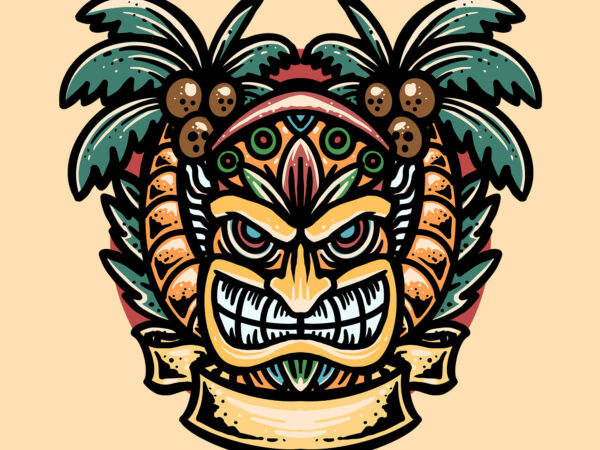 Tiki holiday t shirt designs for sale