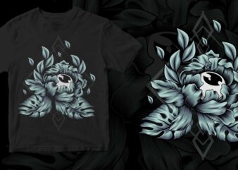 flower geometric t shirt graphic design