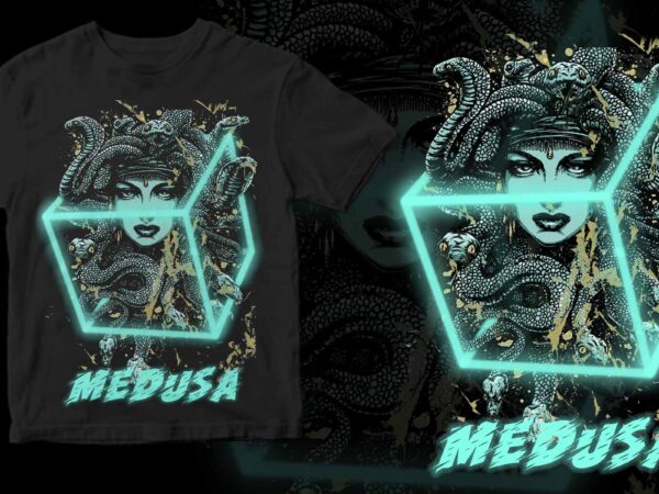 Medusa aesthetic t shirt designs for sale