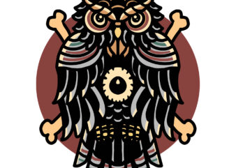 owl tshirt design for sale