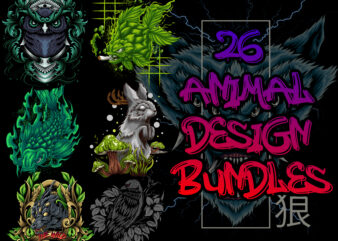 26 animal design bundles