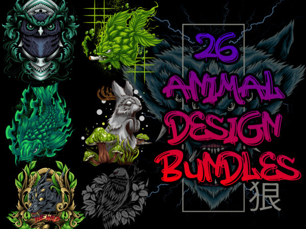 26 animal design bundles