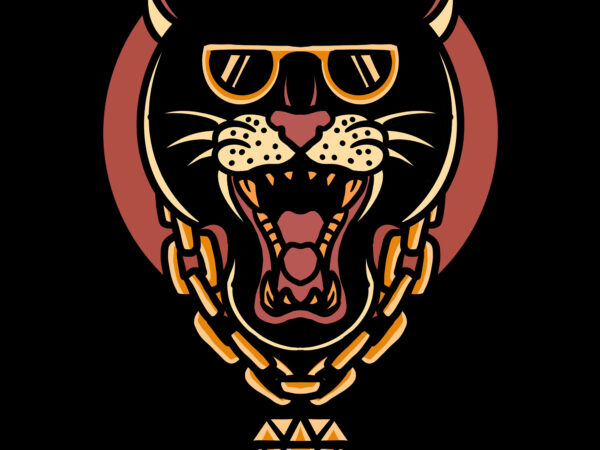 Rich panther tattoo t-shirt design