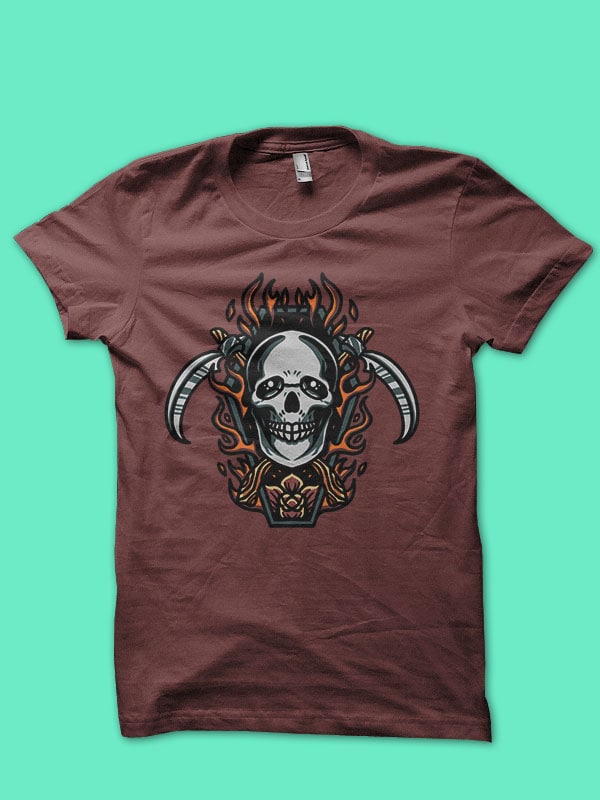 skull coffin - Buy t-shirt designs