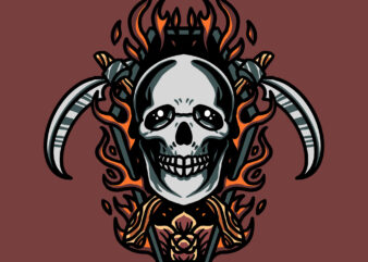 skull coffin