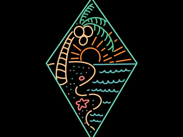 Beach vacation t shirt template