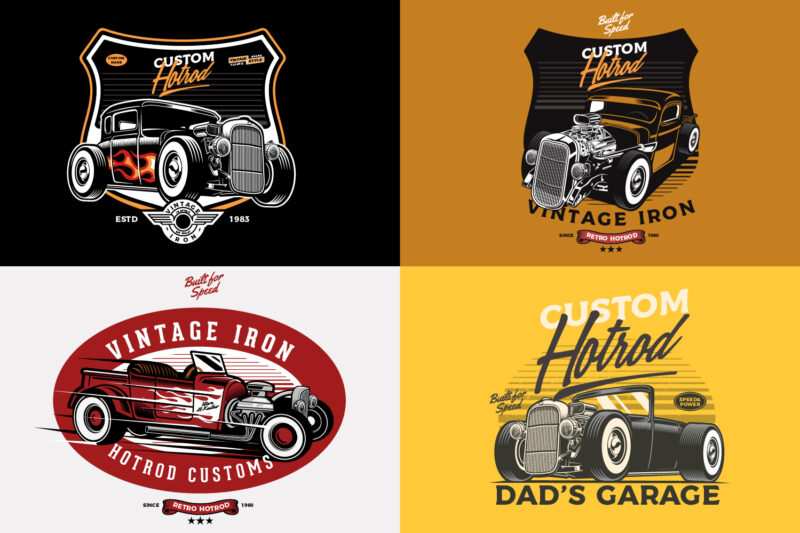 fabulous Hotrod t-shirt design collection