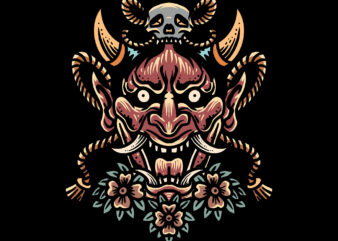 raging oni t shirt design online