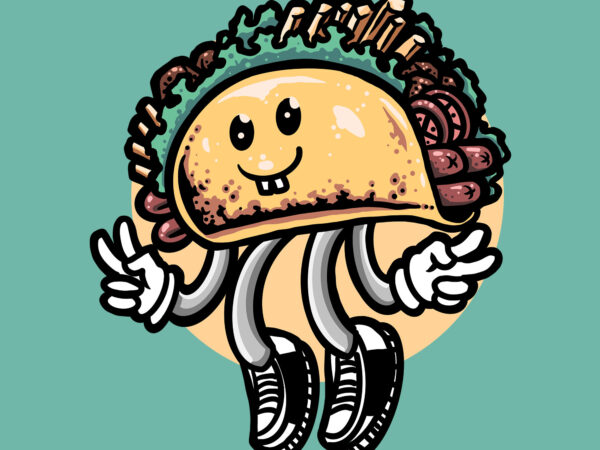 taco cartoon - Buy t-shirt designs