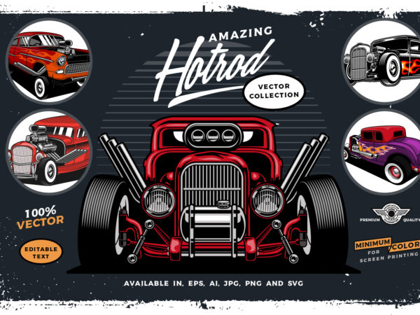Fabulous hotrod t-shirt design bundle collection Fabulous hotrod t-shirt design bundle collection