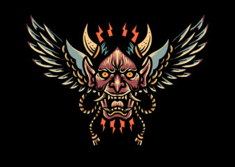 winged skull