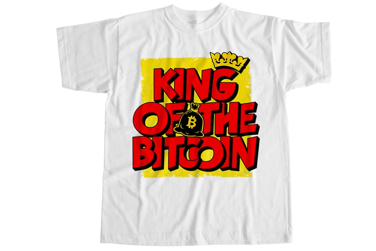 King of the bitcoin T-Shirt Design