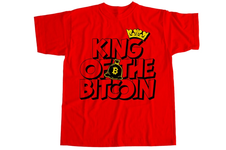King of the bitcoin T-Shirt Design