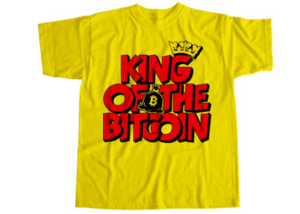 King of the bitcoin T-Shirt Design