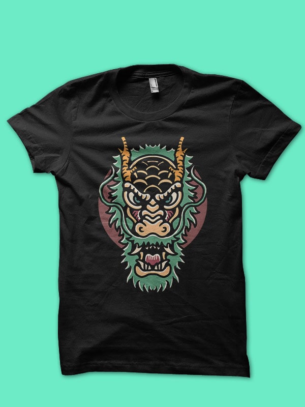 dragon t-shirt design for sale