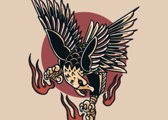eagle tattoo t-shirt design
