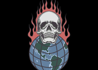 global warming t shirt design template