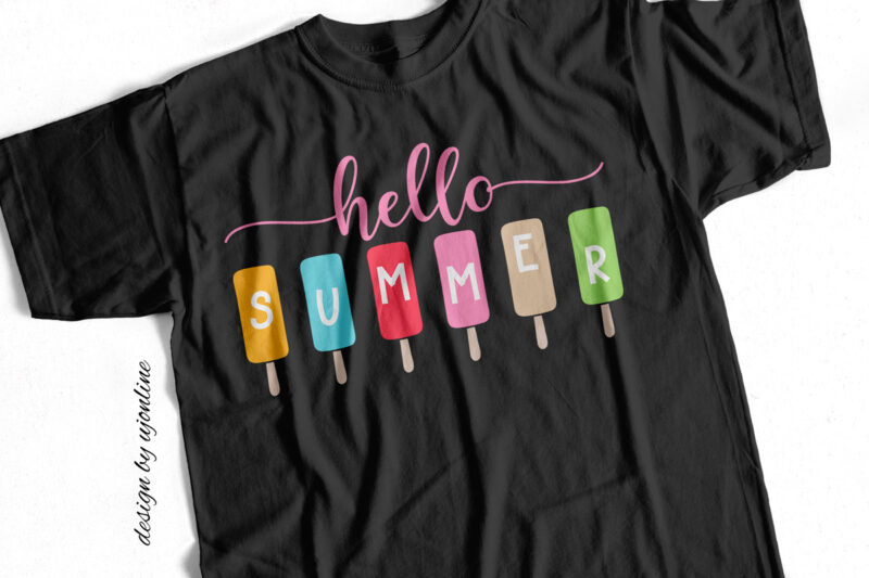 Hello Summer T-Shirt design