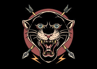 panther t-shirt design for sale