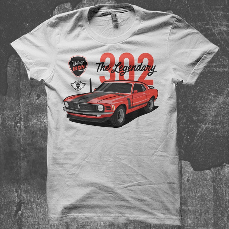Muscle Car – The Legendary – Red Muscle Car 302