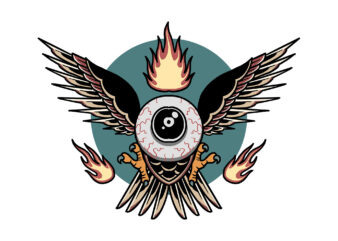 flying eye 2 t-shirt design