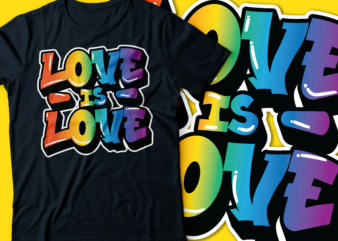 love is love typography design
