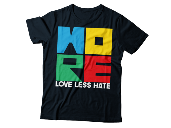 More love less hate typography design