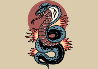 raging cobra t shirt design online