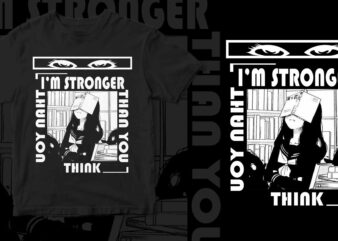 anime manga (i stronger) t shirt vector