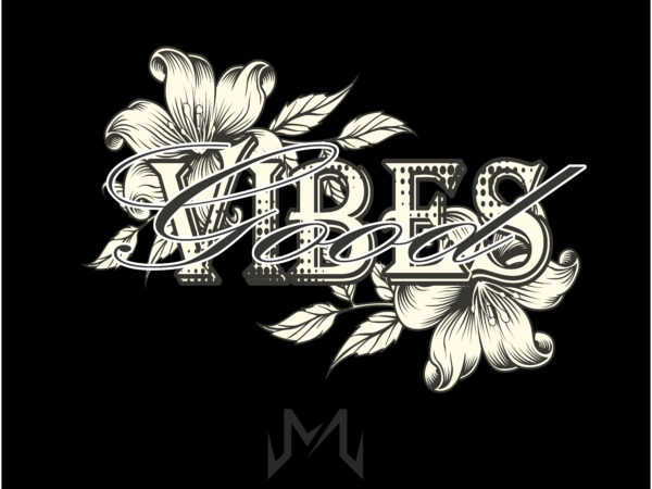 Vibes t shirt vector art