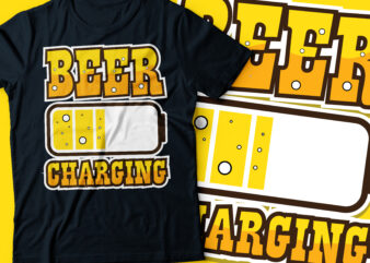 beer charging typography design