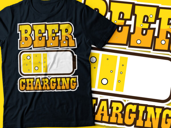 Beer charging typography design