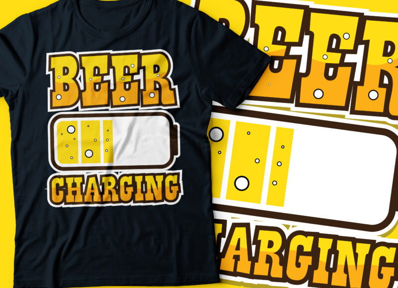 beer charging typography design