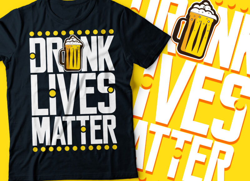 drink lives matters typography design