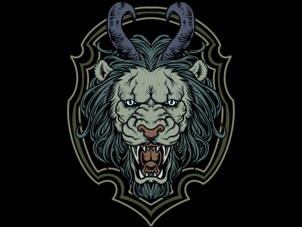 Lion illustration t-shirt design