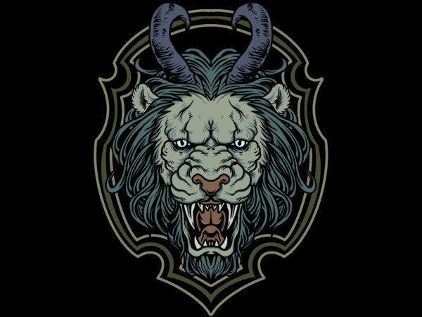 Lion illustration t-shirt design