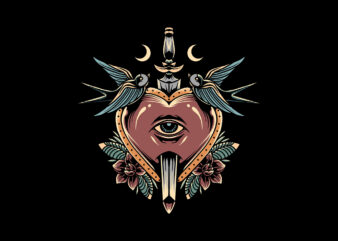 the watcher heart design for sale