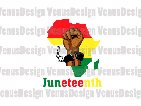 Juneteenth break the chains editable design