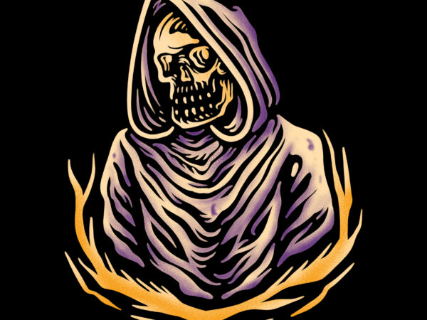 Skull illustration design for tshirt