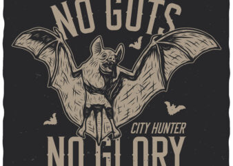 No guts no glory T shirt vector artwork