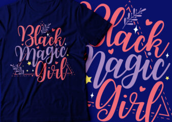black magical girl African American | African t-shirt STYLE text