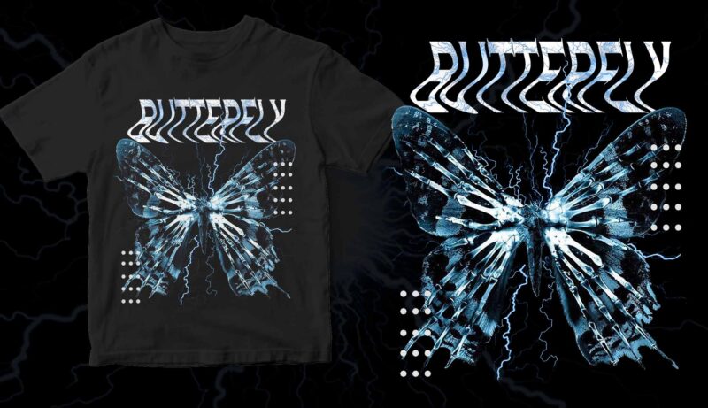 butterfly streetwear design
