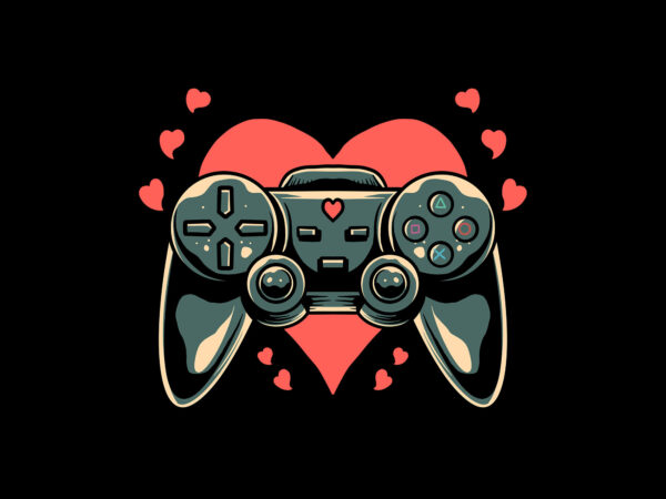 Game lover t shirt design template