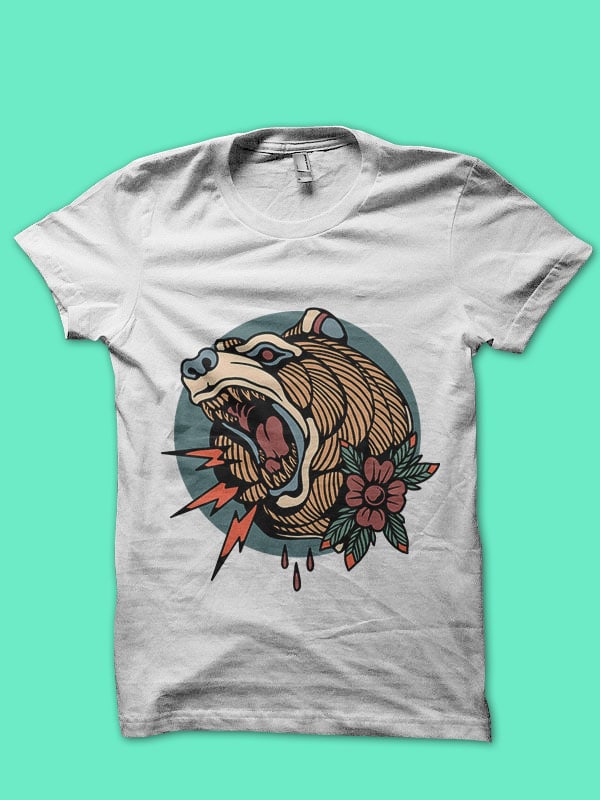 roar of bear - Buy t-shirt designs