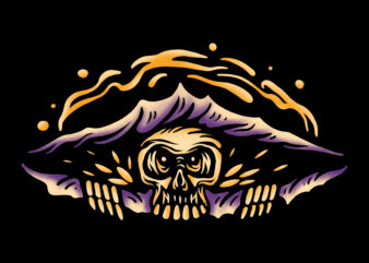 Skull design for tshirt design