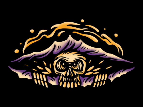 Skull design for tshirt design