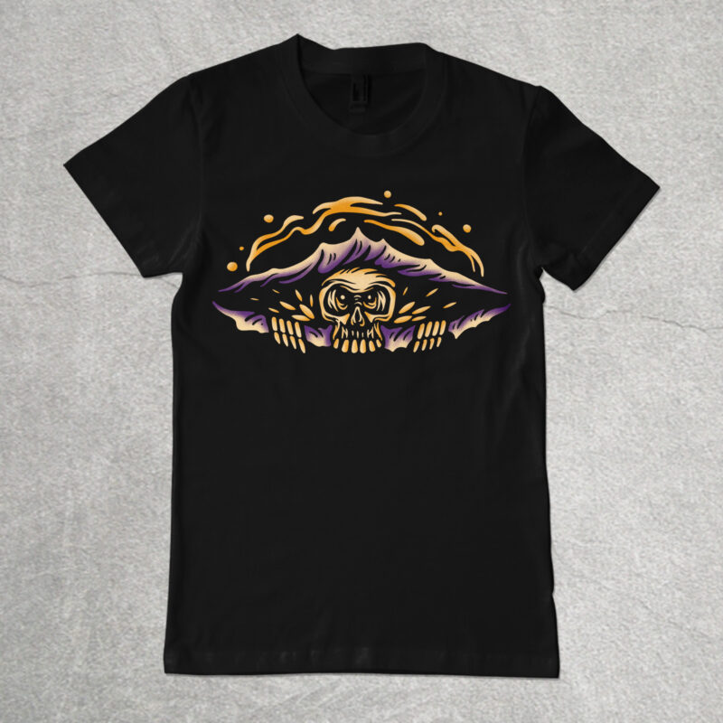 Skull design for tshirt design