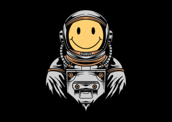 smile face astronaut