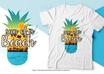Sun of a Beach | Cool Summer Style t shirt design | Premium Design for sale